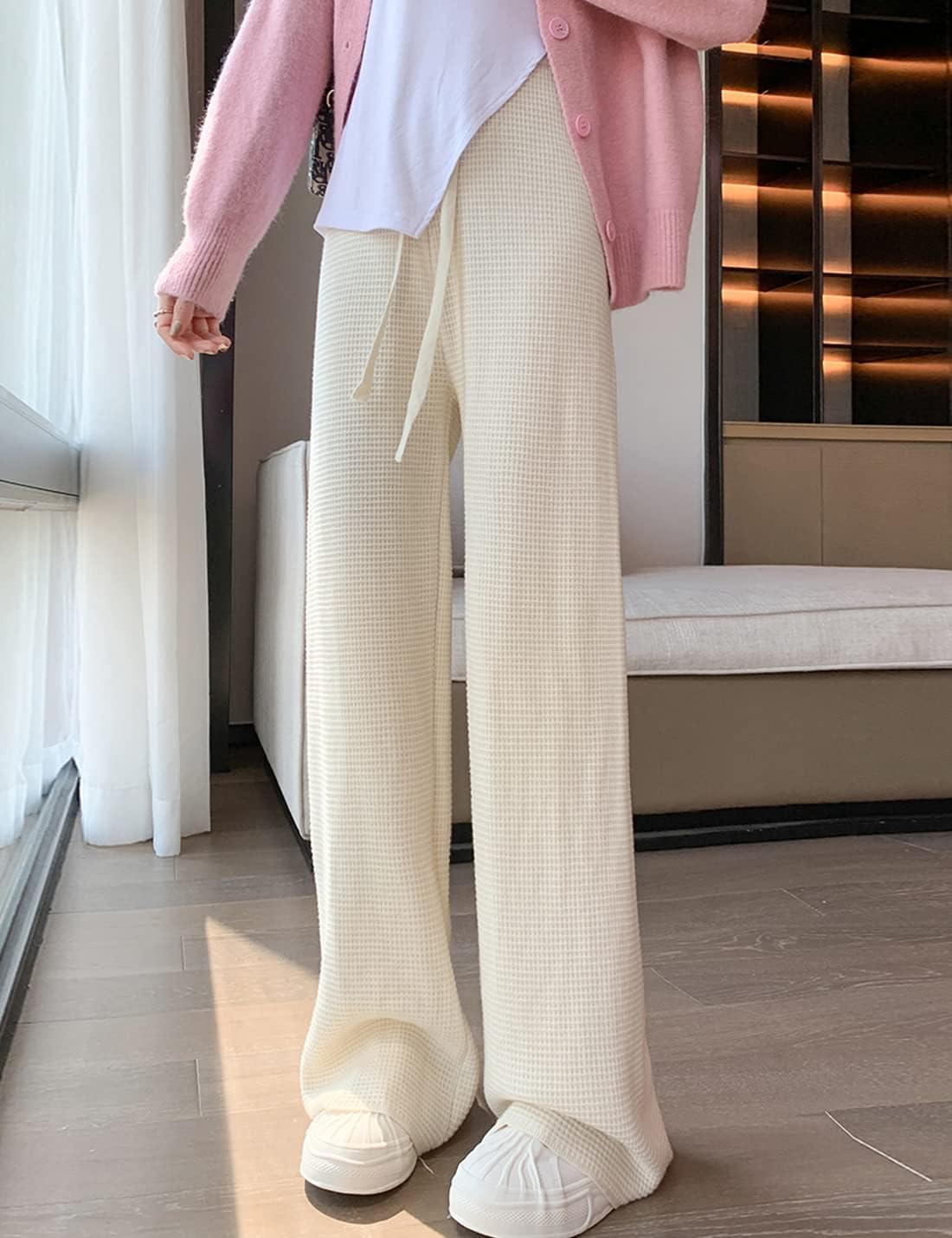 womens-waffle-knit-lounge-wide-leg-pants-high-elastic-waist-flowy-sweater-pants-with-drawstring